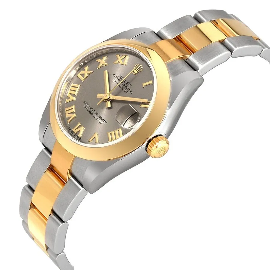 Rolex Datejust Lady 31 Grey Dial Stainless Steel and 18K Yellow Gold Oyster Bracelet Automatic Watch 178243GRO