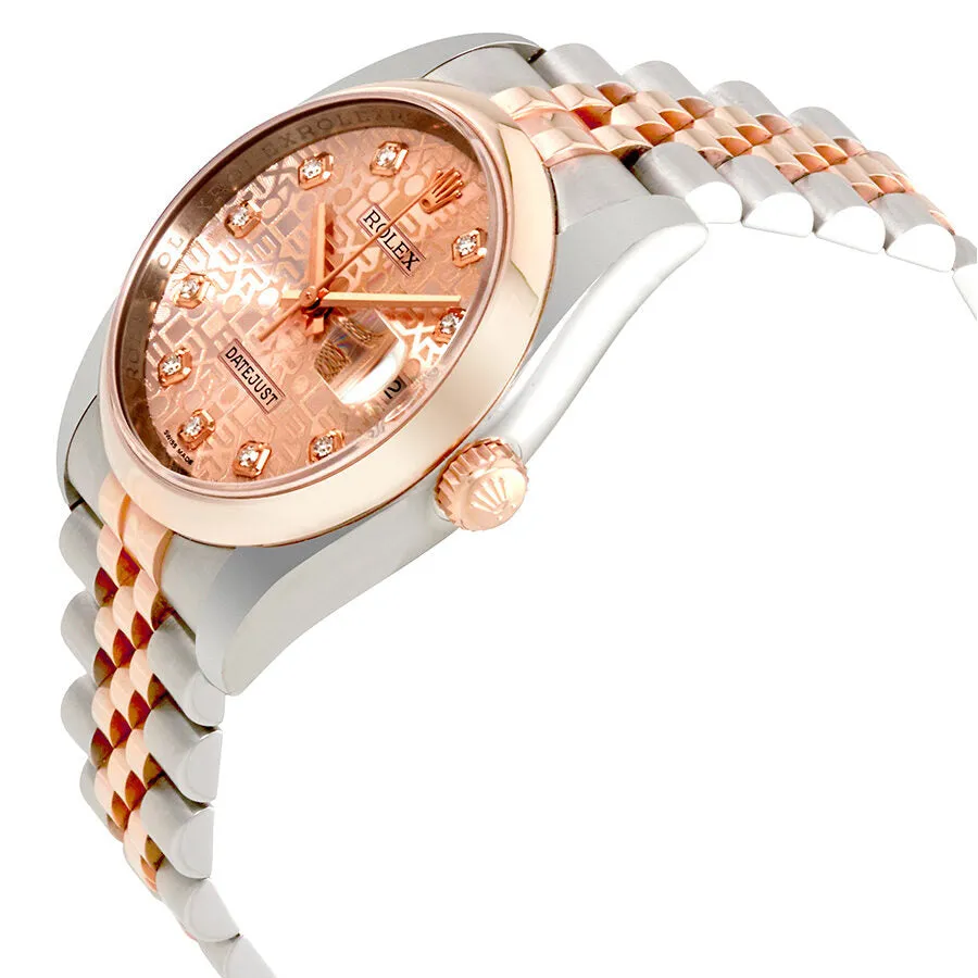 Rolex Datejust Pink Jubilee Diamond Dial Steel and 18K Everose Gold Ladies Watch 116201PJDJ