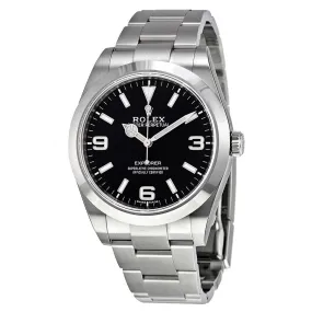 Rolex Explorer Black Dial Stainless Steel Oyster Bracelet Automatic Men's Watch 214270BKASO m214270-0003