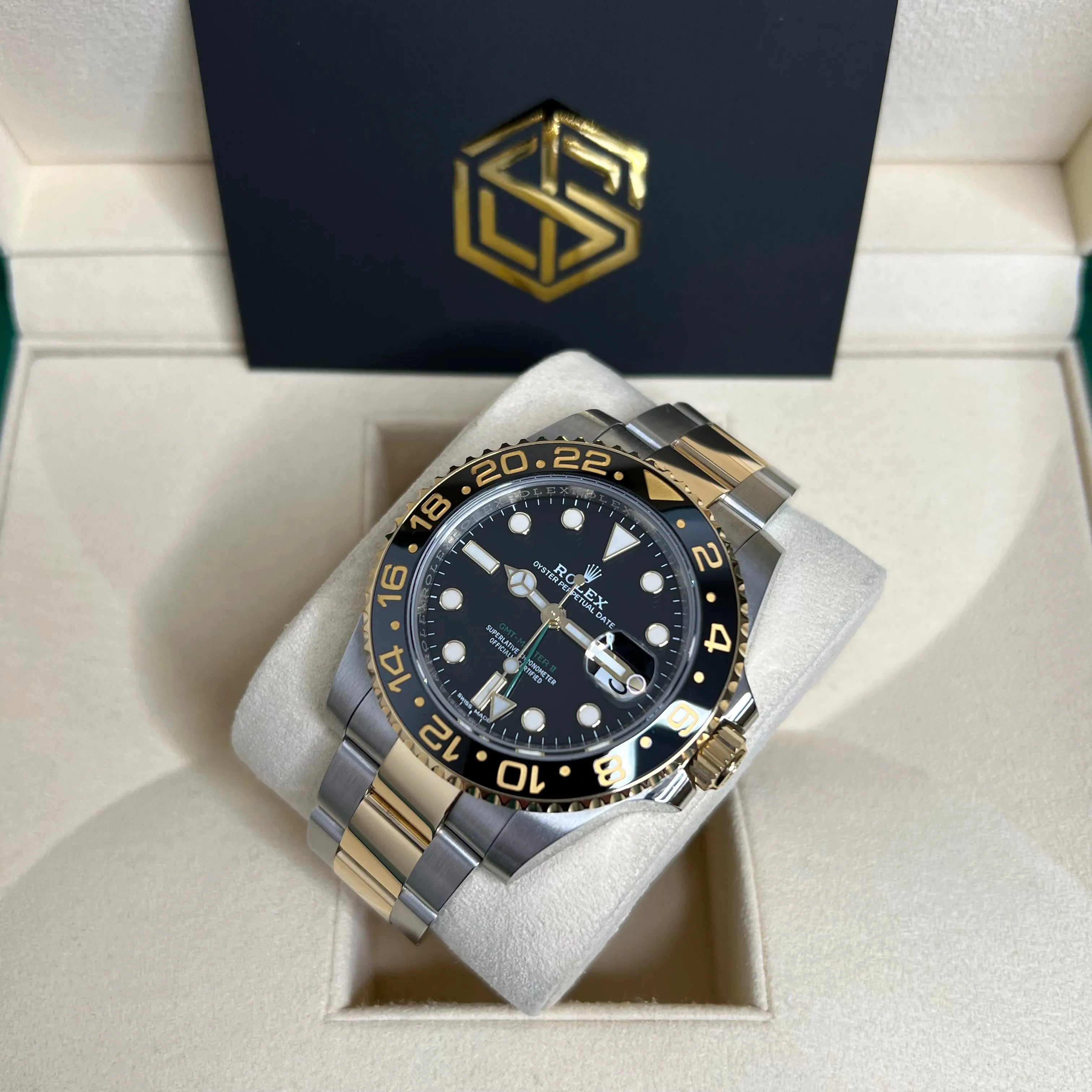 Rolex GMT-Master II 116713LN Bi-Metal Black Dial 2018 Full Set Watch