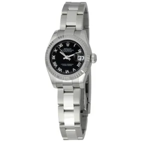 Rolex Lady Datejust 26 Black Dial Stainless steel Oyster Bracelet Automatic Watch 179174BKRO