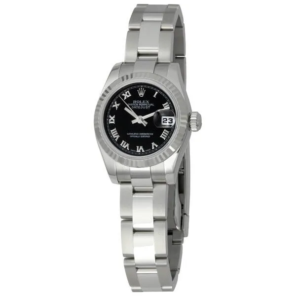 Rolex Lady Datejust 26 Black Dial Stainless steel Oyster Bracelet Automatic Watch 179174BKRO