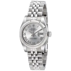 Rolex Lady-Datejust Rhodium Dial Stainless Steel Watch 179174RRJ