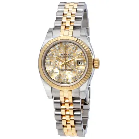 Rolex Lady Datejust Silver Crystal Diamond Dial Automatic Watch 179173SCDJ