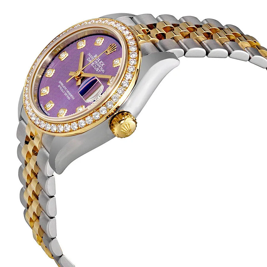 Rolex Lady Datejust Violet Stripe Diamond Dial Automatic Ladies Watch 279383VDJ