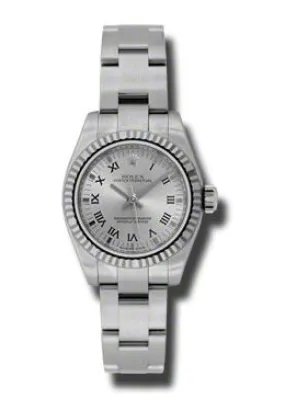 Rolex Lady Oyster Perpetual 26 Rhodium Dial Stainless Steel Oyster Bracelet Automatic Watch 176234RRO