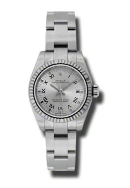 Rolex Lady Oyster Perpetual 26 Rhodium Dial Stainless Steel Oyster Bracelet Automatic Watch 176234RRO