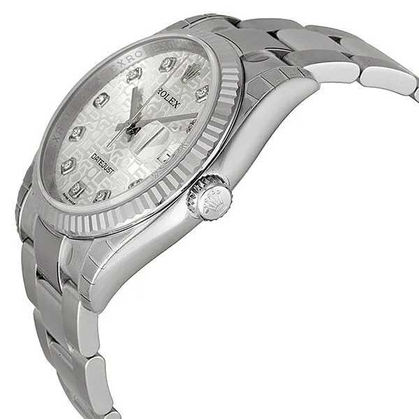 Rolex Oyster Perpetual 36 mm Silver Dial Stainless Steel Bracelet Automatic Ladies Watch 116234SJDO