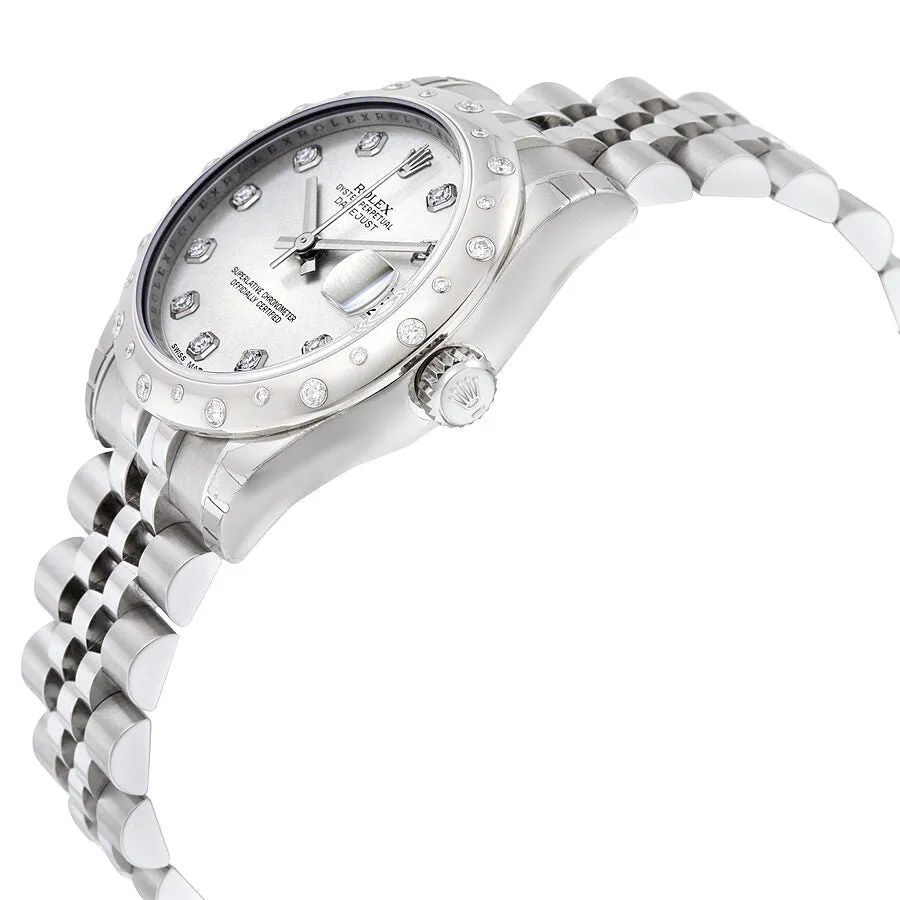 Rolex Oyster Perpetual Datejust 31 Silver Dial Stainless Steel Jubilee Bracelet Automatic Ladies Watch 178344SDJ