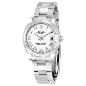 Rolex Oyster Perpetual Datejust 31 white Dial Stainless Steel Bracelet Automatic Ladies Watch 178344WRO
