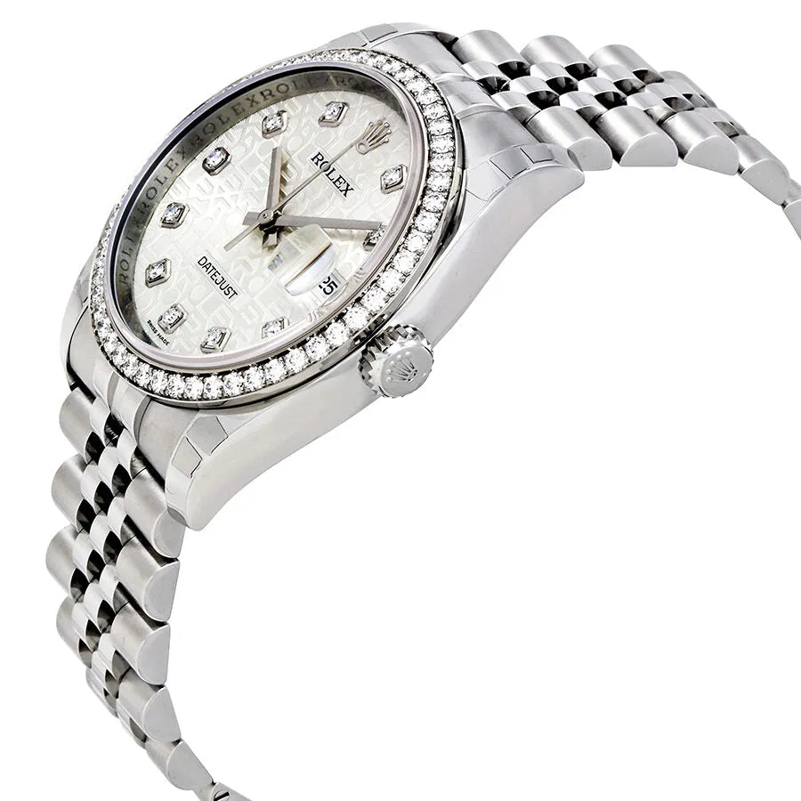Rolex Oyster Perpetual Datejust 36 Silver Dial Stainless Steel Jubilee Bracelet Automatic Men's Watch 116244SJDJ