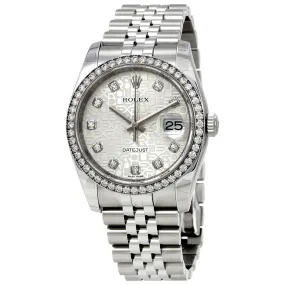 Rolex Oyster Perpetual Datejust 36 Silver Dial Stainless Steel Jubilee Bracelet Automatic Men's Watch 116244SJDJ
