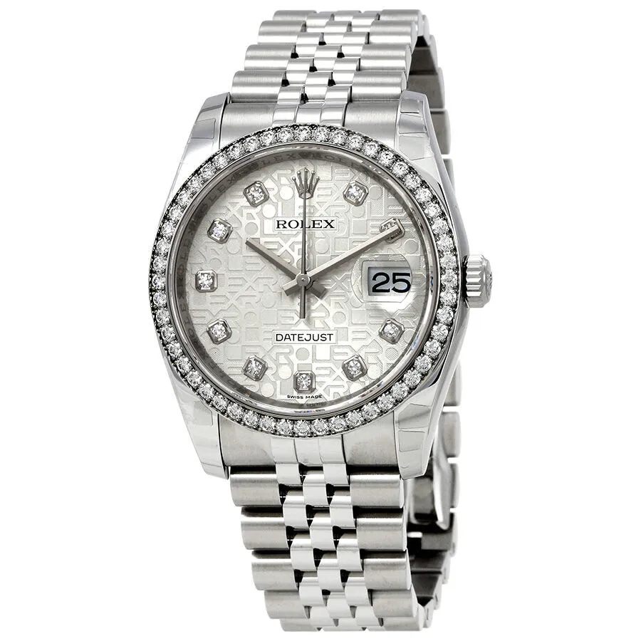 Rolex Oyster Perpetual Datejust 36 Silver Dial Stainless Steel Jubilee Bracelet Automatic Men's Watch 116244SJDJ