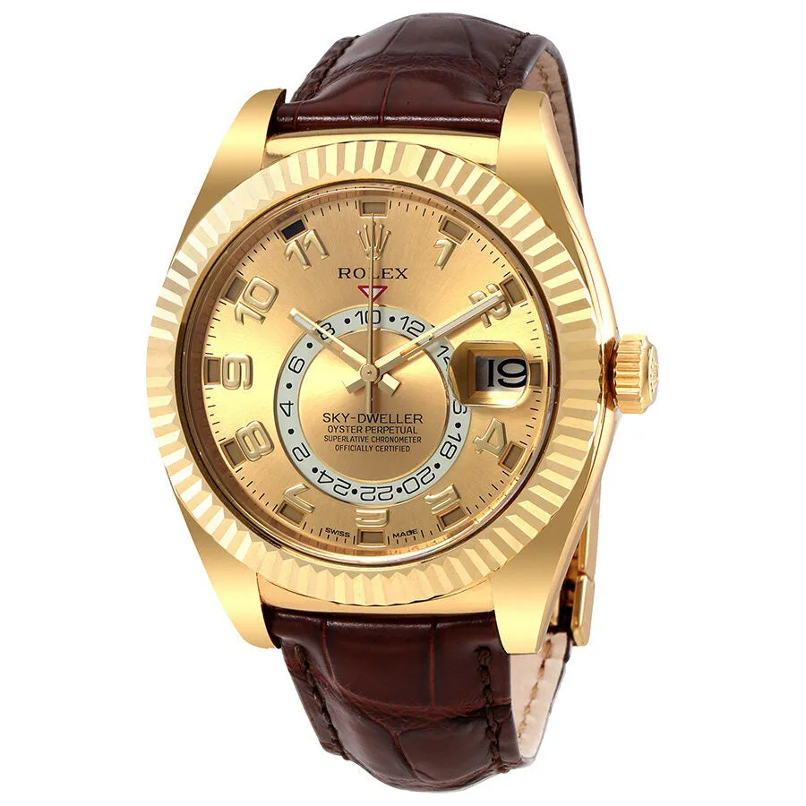 Rolex Sky Dweller Automatic Champagne Dial Men's Watch CAL 326138