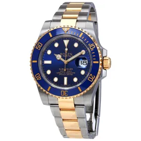 Rolex Submariner Blue Dial Stainless Steel and 18K Yellow Gold Rolex Oyster Automatic Men's Watch 116613BLSO