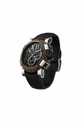romain jerome titanic dna chronograph 50mm black satin finished stainless steel men's watch