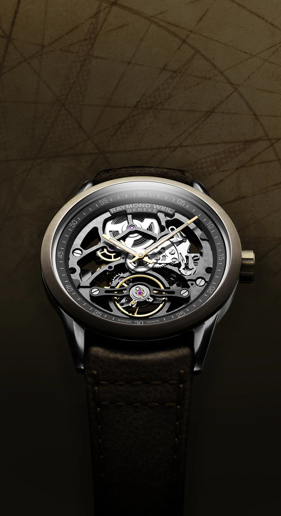 RW Watch Freelancer Skeleton RW1212 Bronze