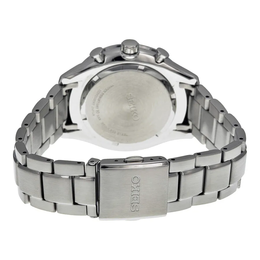 Seiko Chronograph Metallic Blue Dial Stainless Steel Men's Watch SPC081