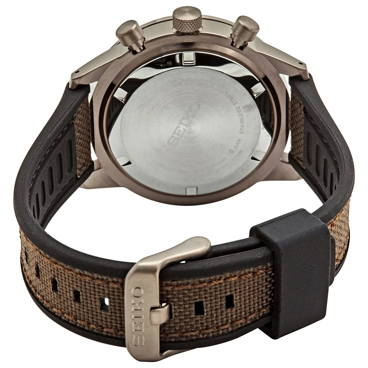 Seiko Chronograph Quartz Brown Dial Men's Watch SSB371