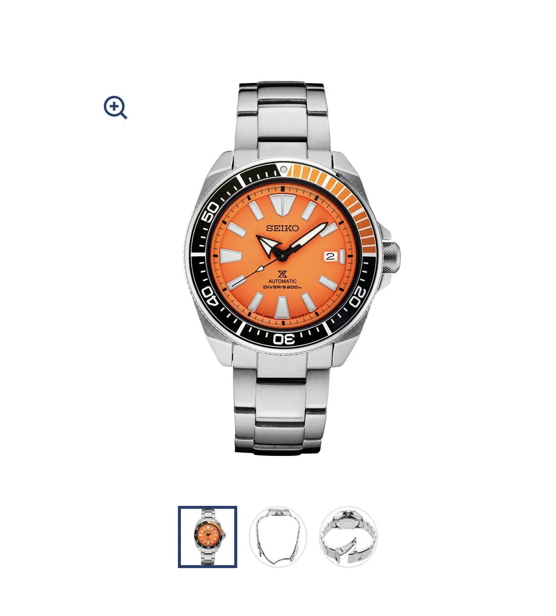 Seiko-Seiko Prospex Stainless Steel Orange Dial Automatic SRPC07