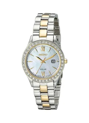 Seiko Women's SUT074 Dress Two-Tone Stainless Steel Swarovski Crystal-Accented Solar Watch