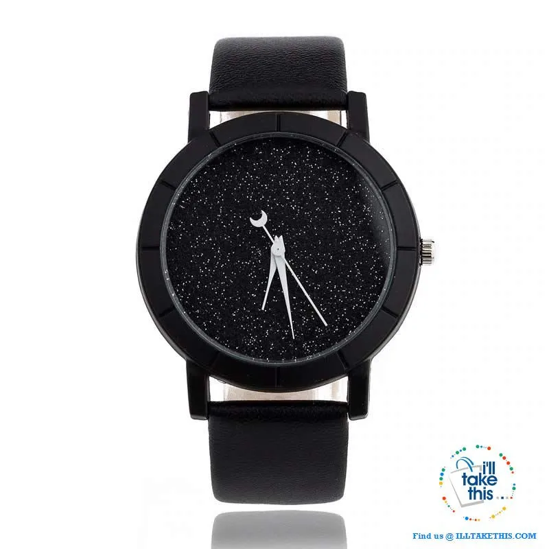 Shimmering Moon Star style Ladies wrist Watches - 5 Color options