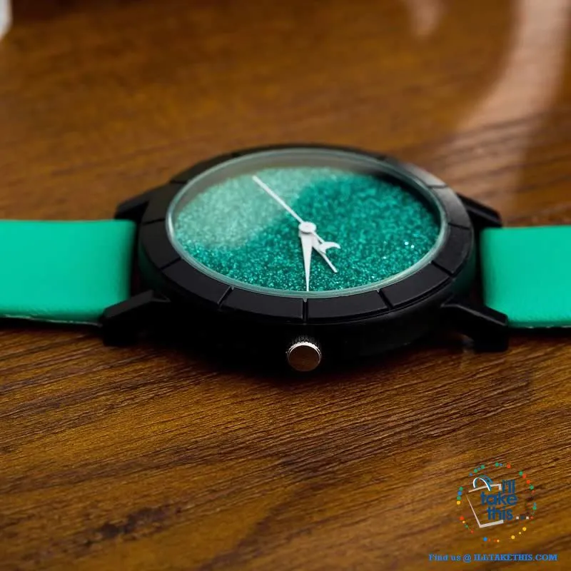 Shimmering Moon Star style Ladies wrist Watches - 5 Color options