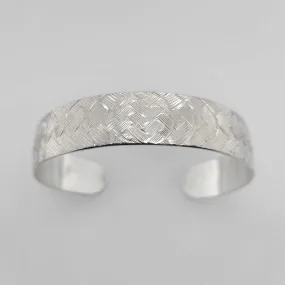 Silver 1/2" Solar Eclipse Bracelet