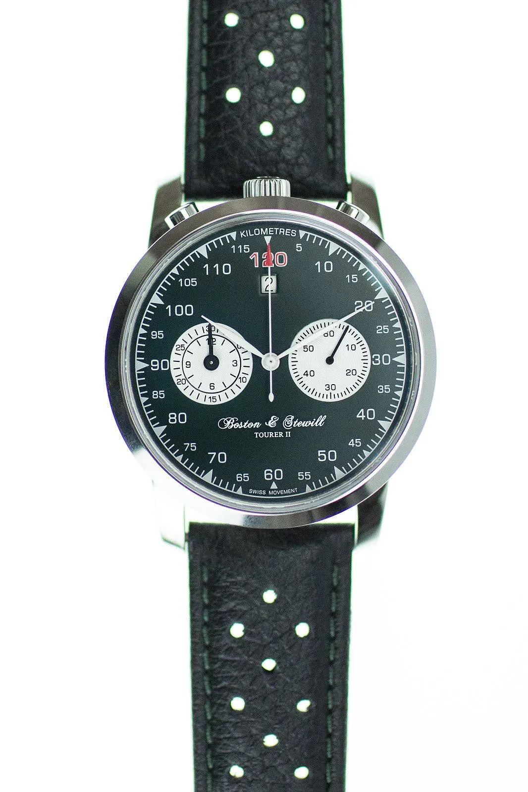 Sold!!! Boston & Stewill Tourer II British Racing Green Dial BullHead Limited Edition