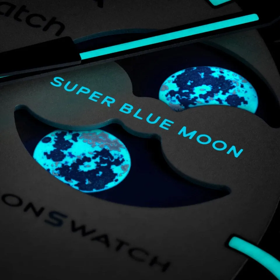 Swatch x Omega Bioceramic "Mission To The Super Blue Moonphase"