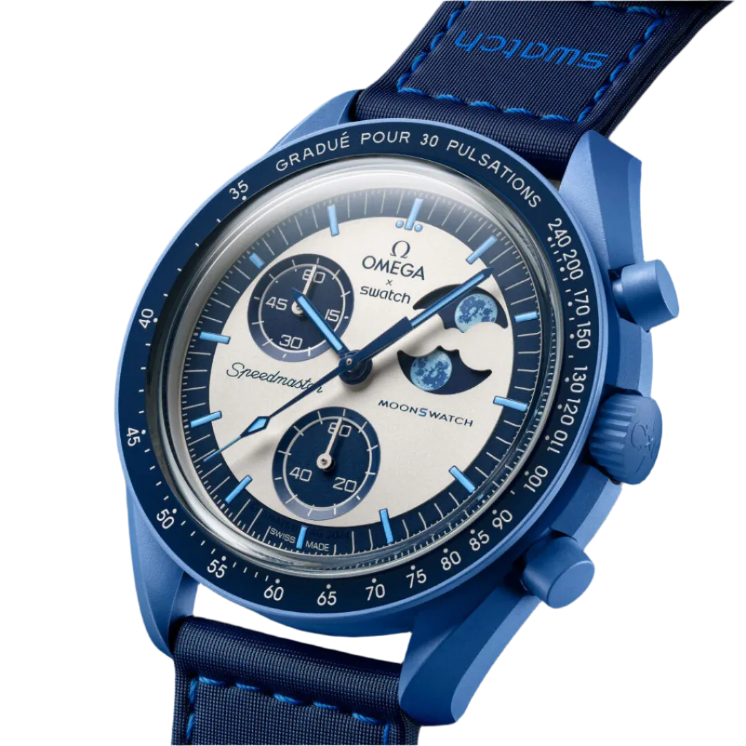 Swatch x Omega Bioceramic "Mission To The Super Blue Moonphase"
