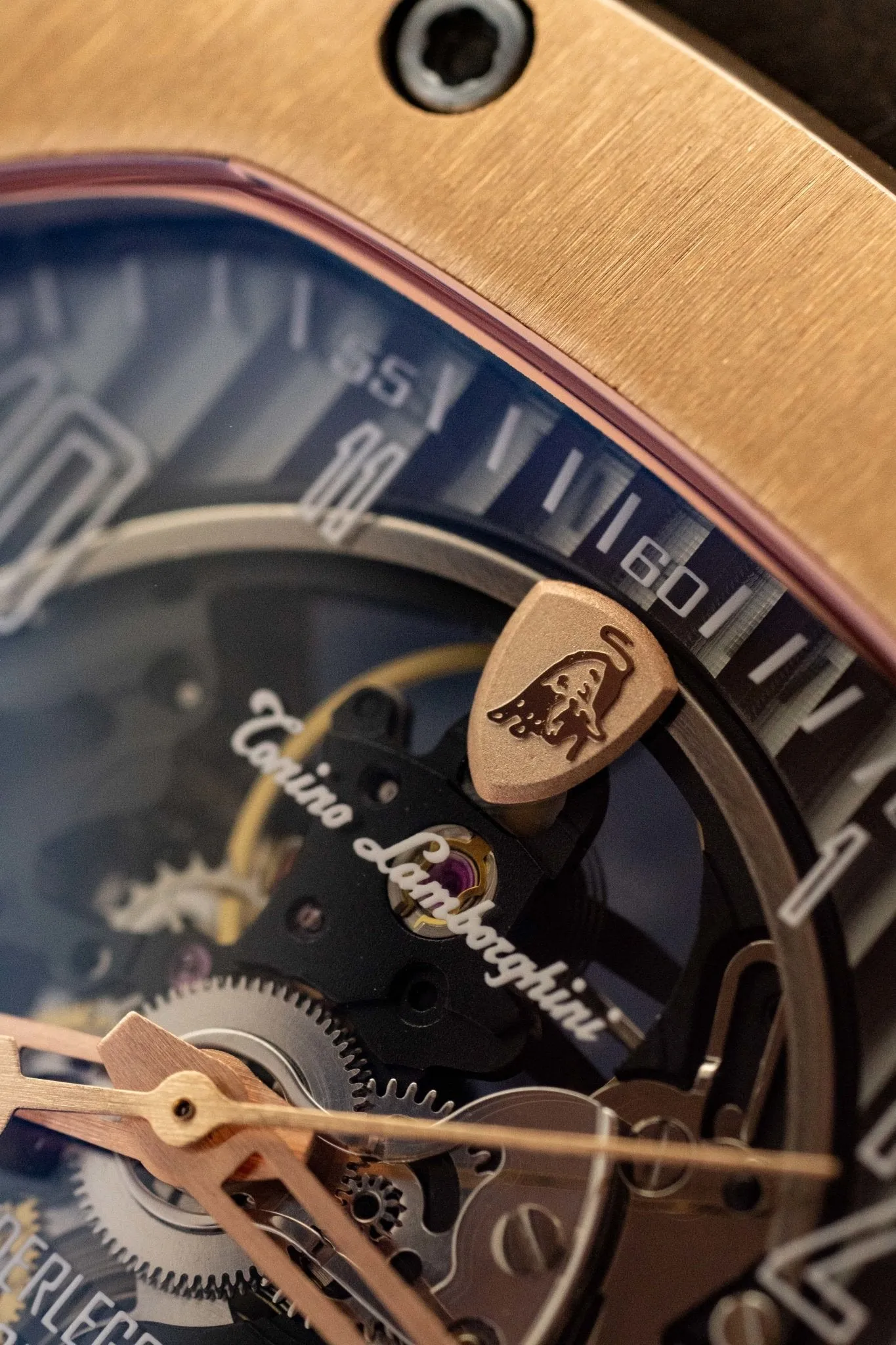 Tonino Lamborghini Spyderleggero Skeleton Watch TLF-T06-5 IP Rose Gold
