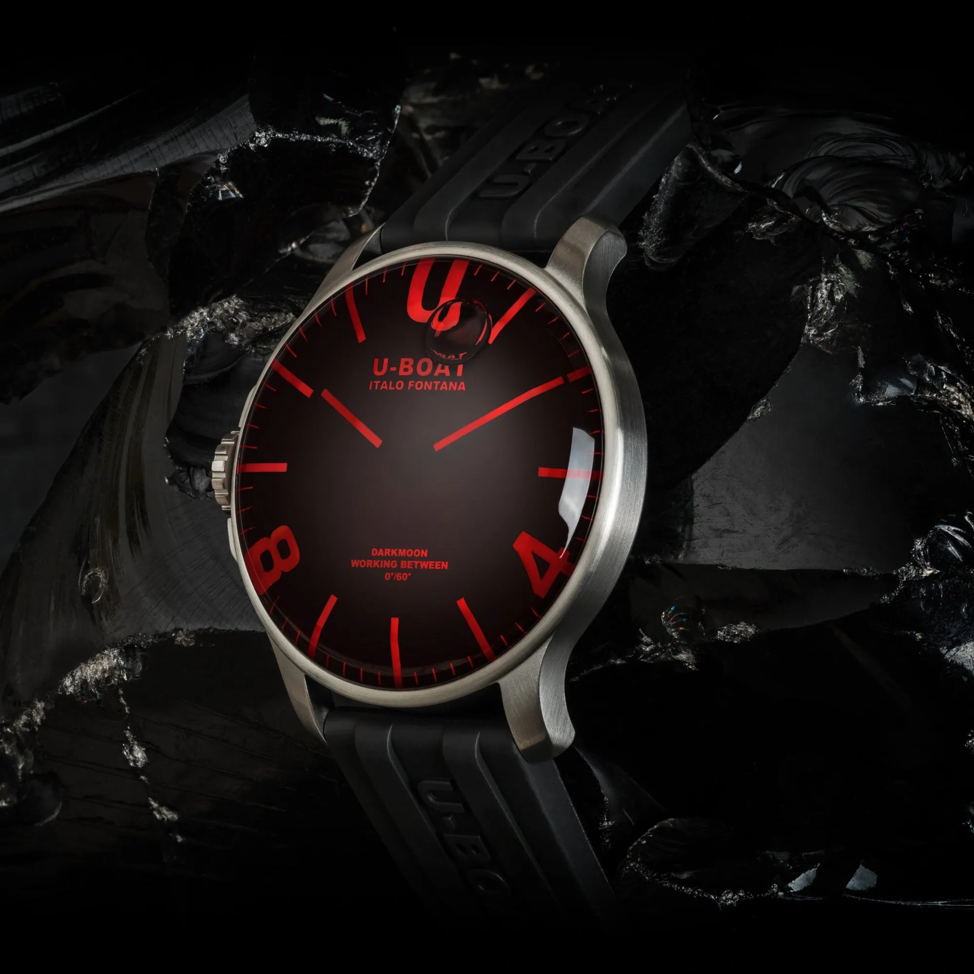 UB Watch Darkmoon 44 Red Glass SS D