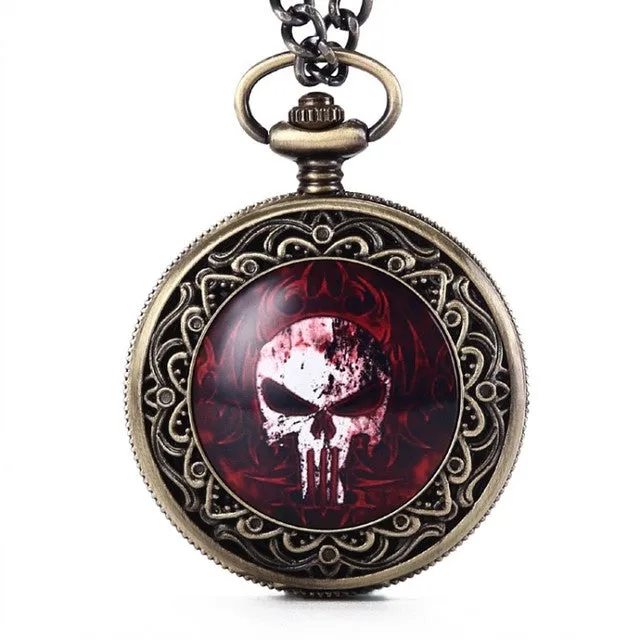 Unisex Retro Steampunk Bronze Final Destination Theme Pocket Watch