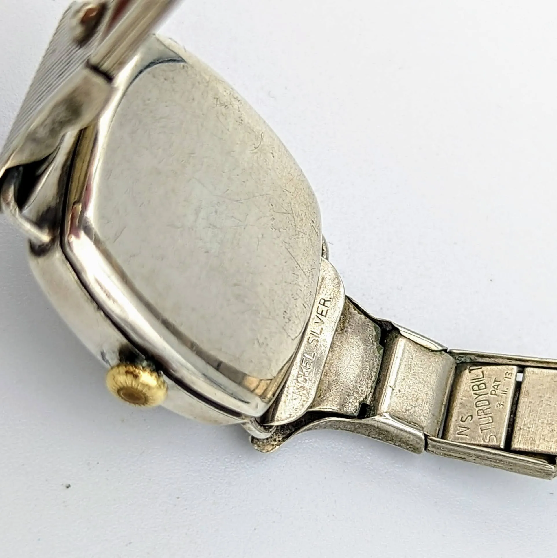 Vintage BREVET Wristwatch Guilloche 24 Hour Dial Sub Second Vintage Bracelet Watch