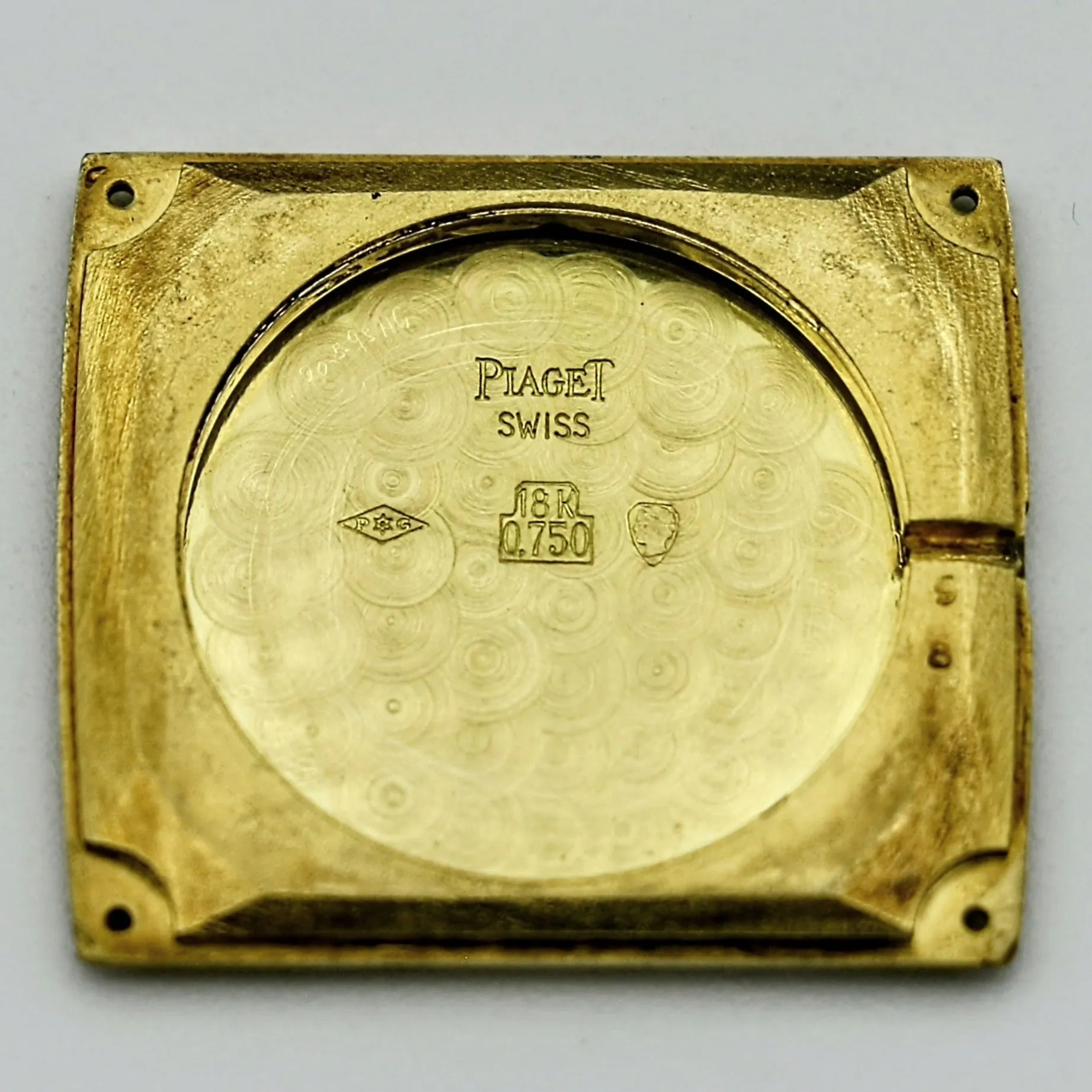 Vintage PIAGET Wristwatch 18K Gold ULTRA-THIN Movement Cal. 9P 18 Jewels Watch