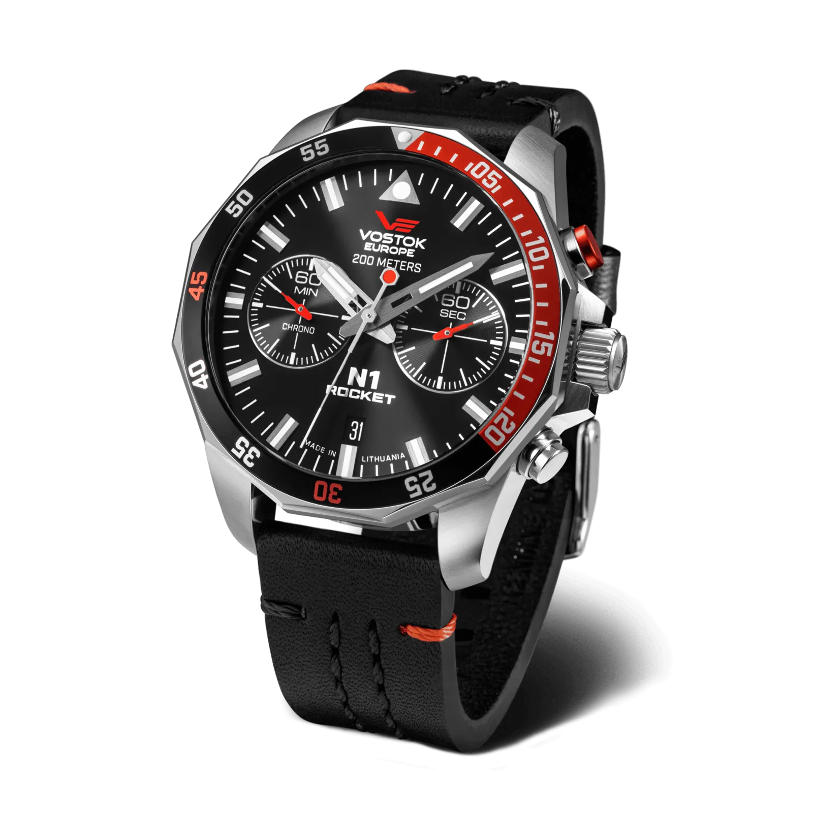 Vostok Europe N1 Rocket Quartz Chronograph Men's Watch 6S21/225A707