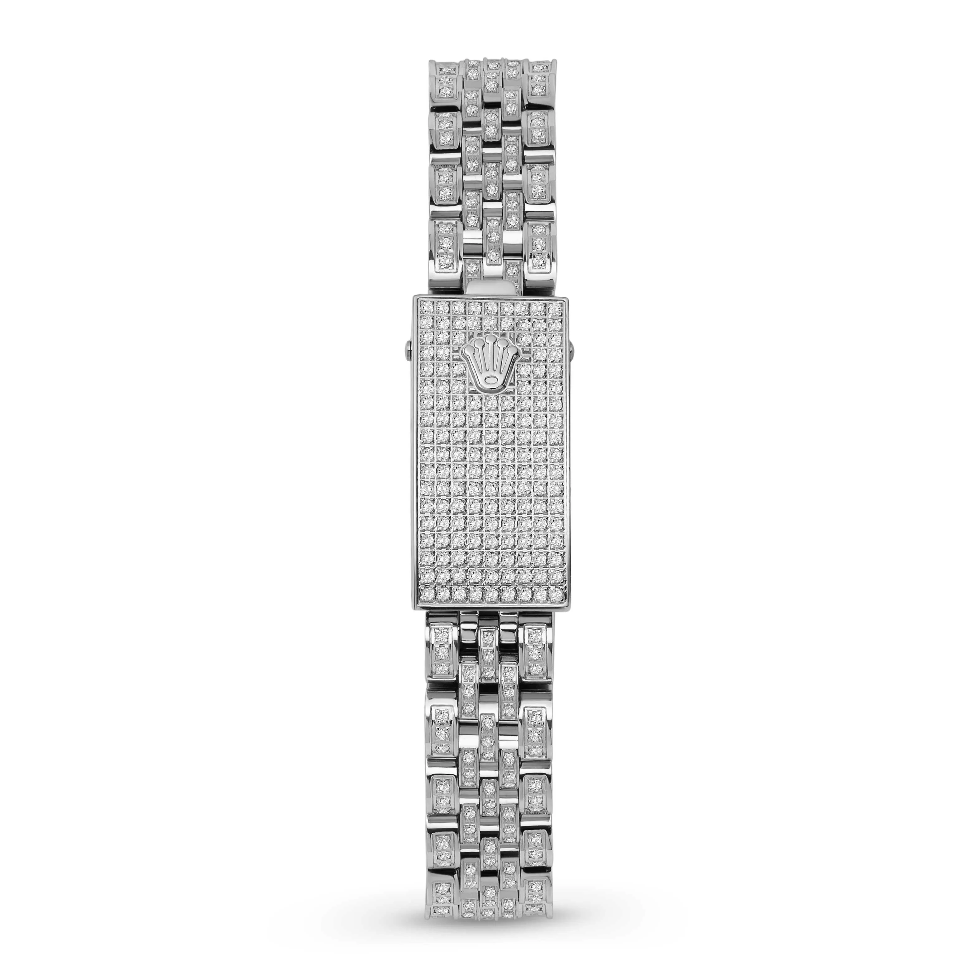 Women's Rolex Datejust Diamond Bezel Watch 26mm Ice Blue Dial | 6.20ct