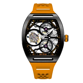ZEROO T4 THE ARCHER FULL SKELETON TOURBILLONMANUAL TOURBILLON WATCH FOR GENTS - ZT004BOR