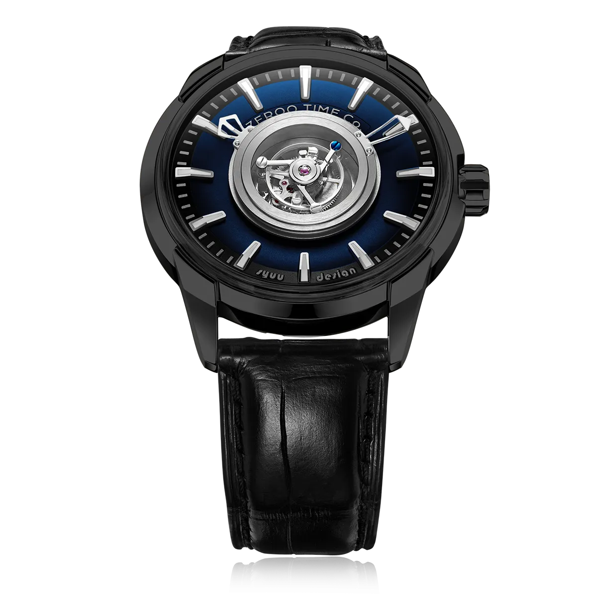 ZEROO T6 THE QUASER CENTER TOURBILLONMANUAL TOURBILLON WATCH FOR GENTS - ZT006BBL
