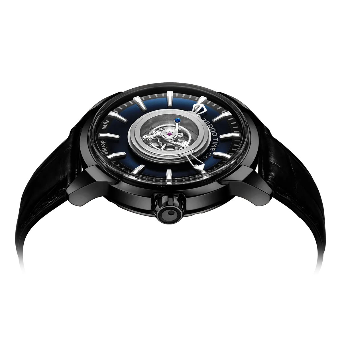 ZEROO T6 THE QUASER CENTER TOURBILLONMANUAL TOURBILLON WATCH FOR GENTS - ZT006BBL