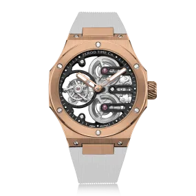 ZEROO T8 THE ORION FULL SKELETON TOURBILLONMANUAL TOURBILLON WATCH FOR GENTS - ZT008RBW