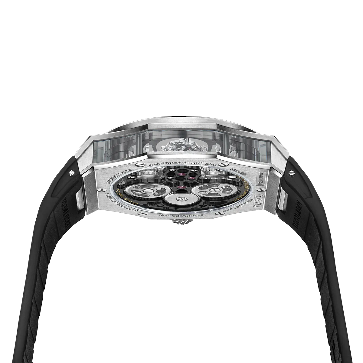 ZEROO T8 THE ORION FULL SKELETON TOURBILLONMANUAL TOURBILLON WATCH FOR GENTS - ZT008SBB