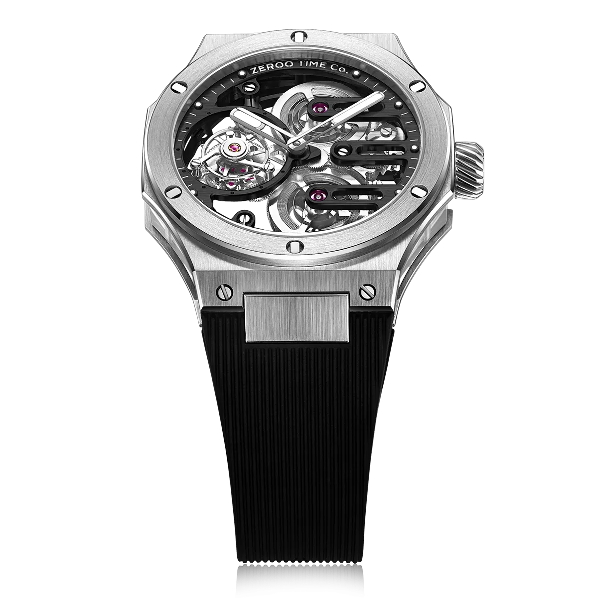 ZEROO T8 THE ORION FULL SKELETON TOURBILLONMANUAL TOURBILLON WATCH FOR GENTS - ZT008SBB